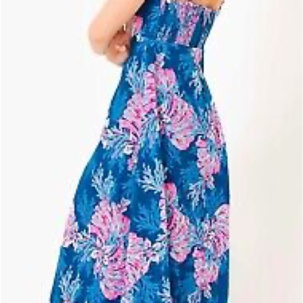 JORGIAN LINEN MIDI DRESS, FOR THE FANS - Picture 2 of 6